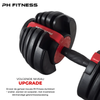 De schijven van de PH Fitness Dumbbells Premium Verstelbare Dumbbells Set 24KG