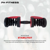 Het vergrendelsysteem van de PH Fitness Dumbbells Premium Verstelbare Dumbbells Set 24KG