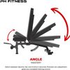 PH Fitness Fitnessbank PRO710 Decline - Incline Bench alle verstelbare hoeken