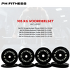 PH Fitness Halterschijven Bumper Plates PH Fitness Voordeelset 105 kg