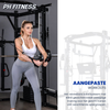 Fitte vrouw die haar borst traint met de kabels van het PH Fitness Krachtstation Advanced Power Rack 910