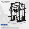De afmetingen van het PH Fitness Krachtstation Advanced Power Rack 910 lengte x breedte x hoogte zijn 170 x 120 x 210 cm
