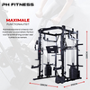 PH Fitness Krachtstation Advanced Power Rack 910 afmetingen