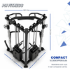 De afmetingen van het PH Fitness Krachtstation Corner Power Rack 780 zijn lengte 117cm x breedte 160cm x hoogte 210cm