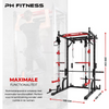 PH Fitness Krachtstation Multifunctional Power Rack 510 afmetingen