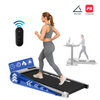 Fitte vrouw die traint op de zilvere PH Fitness Loopband CR-B3