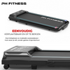 PH Fitness Loopband LB-600 ingeklapt en ingezoomd op transportwielen