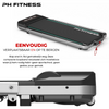 PH Fitness Loopband WP-400 ingeklapt en ingezoomd op transportwielen