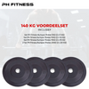 PH Fitness Olympische Halterschijven Bumper Plates Voordeelset 140 kg
