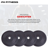 PH Fitness Olympische Halterschijven Bumper Plates Voordeelset veelzijdige gewichten