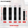 PH Fitness Olympische Halterschijven Bumper Plates Voordeelset afmetingen