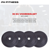 PH Fitness Olympische Halterschijven Bumper Plates Voordeelset 35KG