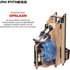 PH Fitness Roeitrainer Roeimachine Waterweerstand helemaal ingeklapt