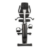 Xterra Fitness Hometrainer Ligfiets R15 voorkant, ingebouwde transportwielen