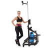 Xterra Fitness Roeitrainer ERG600W Water Rower lengte naast vrouw