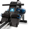 Xterra Fitness Roeitrainer ERG600W Water Rower verstelbare voetsteunen met straps