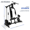 Afmetingen van de PH Fitness Krachtstation Compact Multi Gym Machine 100 kg lengte x breedte x hoogte zijn 160 x 85 x 200 cm