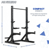Afmetingen van de PH Fitness Krachtstation Performance Squat Rack: 125 cm x 112 cm x 210 cm