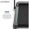Gedempt loopvlak van de PH Fitness Loopband FitRunner met afmeting 385 x 930 mm en een gebruikersgewicht tot 130kg ondersteunt