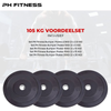 PH Fitness Olympische Halterschijven Bumper Plates Voordeelset 105KG