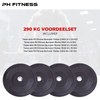 PH Fitness Olympische Halterschijven Bumper Plates Voordeelset 290KG