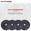 PH Fitness Olympische Halterschijven Bumper Plates Voordeelset 30 kg
