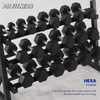 PH Fitness Dumbbells | Hexa Dumbbell Set - 2,5 t/m 25KG met Dumbbell Rack